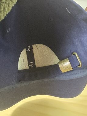Carhartt Navy Blue Adjustable Strap Cap with Brass Accent